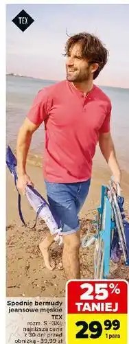 Carrefour Bermudy męskie s-3xl Tex oferta