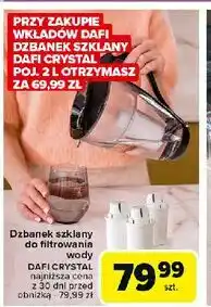 Carrefour Dzbanek filtrujący szklany 2 l + wkład Dafi oferta