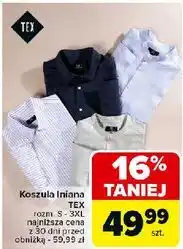 Carrefour Koszula męska s-3xl Tex oferta