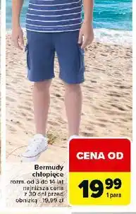 Carrefour Bermudy chłopięce 3-14 lat oferta