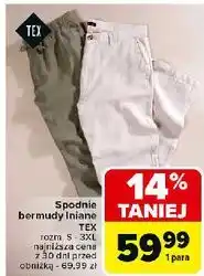 Carrefour Bermudy męskie s-3xl Tex oferta