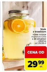 Carrefour Słoik z kranikiem 3 l oferta