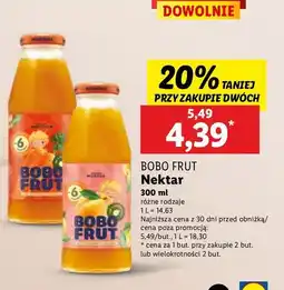 Lidl Sok jabłko i marchewka Bobo frut oferta