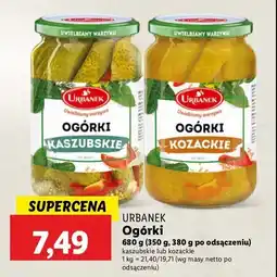 Lidl Ogorki kaszubskie Urbanek oferta