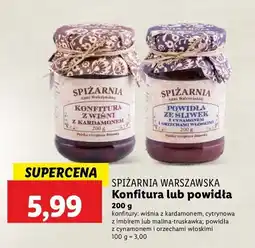 Lidl Konfitura z wiśni z kardamonem Spiżarnia anny walczyńskiej oferta