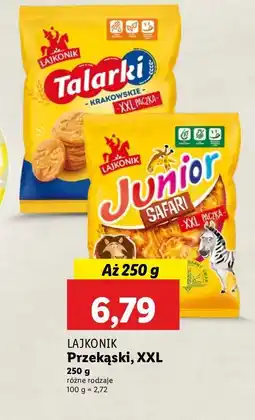Lidl Krakersy Lajkonik krakowskie talarki oferta