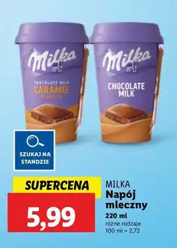 Lidl Napój chocolate caramel Milka oferta