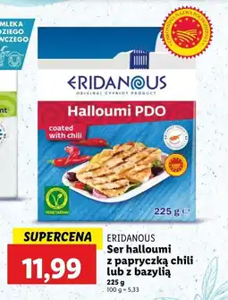Lidl Ser halloumi z bazylią Eridanous oferta