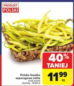 Carrefour Fasolka szparagowa żółta polska 1 kg Carrefour oferta