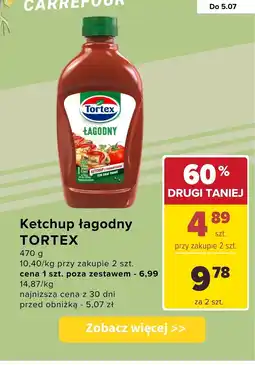 Carrefour Ketchup łagodny Tortex oferta