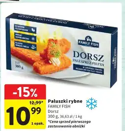 Intermarche Paluszki rybne z fileta dorsz Family Fish oferta
