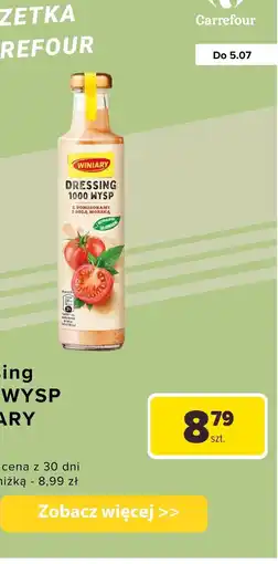 Carrefour Dressing 1000 Wysp Winiary z pomidorami i solą morską oferta