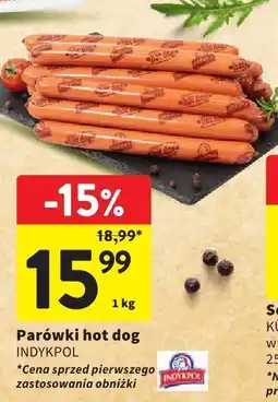 Intermarche Parówki hot dog Indykpol oferta