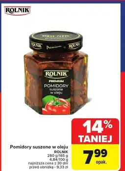 Carrefour Market Pomidory suszone w oleju Premium Rolnik oferta