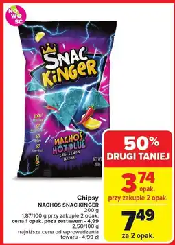 Carrefour Market Chipsy nachos Snac Kinger oferta
