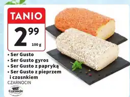 Intermarche Ser Gusto różne rodzaje (eyros, z papryką, z pieprzem i czosnkiem) CZARNOCIN oferta