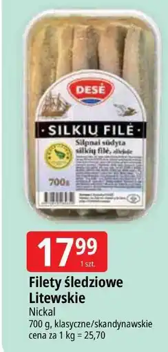 E.Leclerc Filety śledziowe Litewskie Nickel oferta