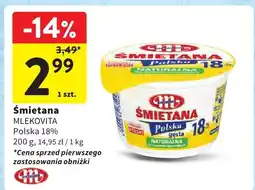 Intermarche Śmietana Polska 18% MLEKOVITA oferta