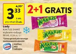Intermarche Lody KAKTUS SHAKE wybrane rodzaje Nestle oferta