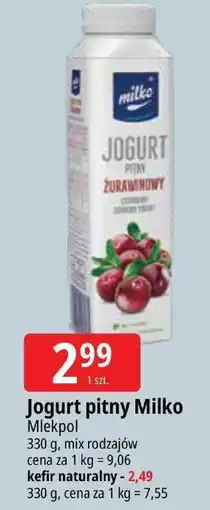E.Leclerc Jogurt pitny Milko Mlekpol oferta