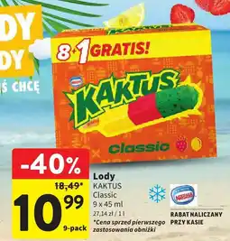 Intermarche Lody KAKTUS Classic Nestle oferta