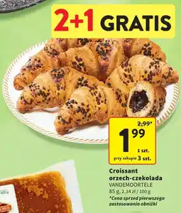 Intermarche Croissant orzech-czekolada VANDEMOORTELE oferta
