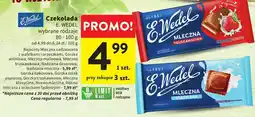 Intermarche Czekolada E.WEDEL wybrane rodzaje oferta