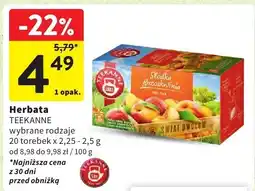 Intermarche Herbata TEEKANNE wybrane rodzaje oferta