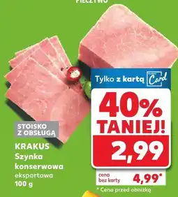 Kaufland Szynka konserwowa eksportowa Krakus oferta