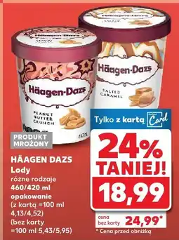 Kaufland Lody Häagen Dazs różne rodzaje oferta