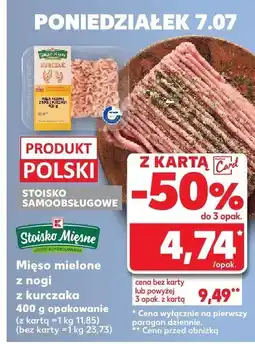 Kaufland Mięso mielone z nogi z kurczaka Stoisko Mięsne oferta