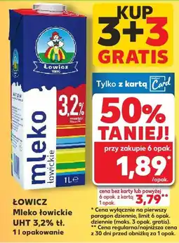 Kaufland Mleko Łowickie UHT 3,2% Łowicz oferta