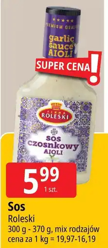 E.Leclerc Sos czosnkowy Aioli Roleski oferta