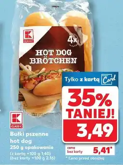Kaufland Bułki pszenne hot dog K-Classic oferta