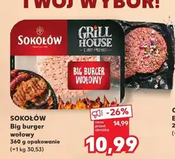 Kaufland Burger wołowy Sokołów Big oferta