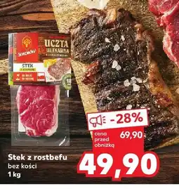 Kaufland Stek z rostbefu bez kości Sokołów oferta