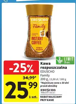 Intermarche Kawa rozpuszczalna Eduscho Family Tchibo oferta