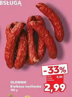 Kaufland Kiełbasa myśliwska Olewnik oferta