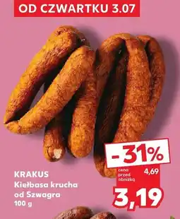 Kaufland Kiełbasa krucha od Szwagra Krakus oferta