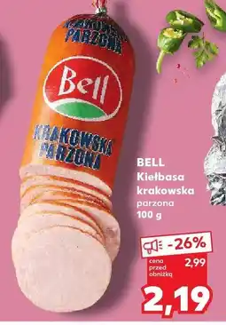 Kaufland Kiełbasa krakowska parzona Bell oferta