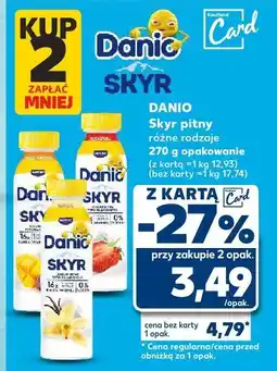Kaufland Skyr pitny Danio Danone oferta