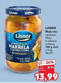 Kaufland Makrela filety w zalewie octowej Lisner oferta