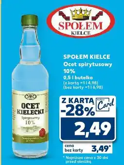 Kaufland Ocet spirytusowy 10% Społem Kielce oferta