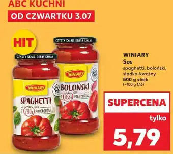 Kaufland Sos spaghetti Winiary oferta