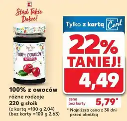 Kaufland Dżem 100% z owoców Stovit oferta