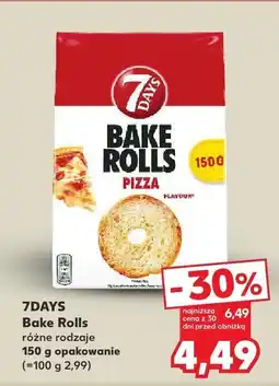 Kaufland Przekąski Bake Rolls Pizza 7DAYS oferta