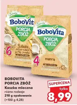 Kaufland Kaszka mleczna Bobovita Porcja Zbóż oferta