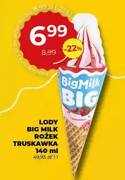 Duży Ben Lody Big Milk Rożek Truskawka oferta