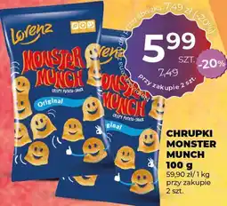 Duży Ben Chrupki Monster Munch Original 100g Lorenz oferta