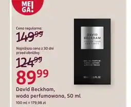 Rossmann Woda perfumowana David Beckham oferta